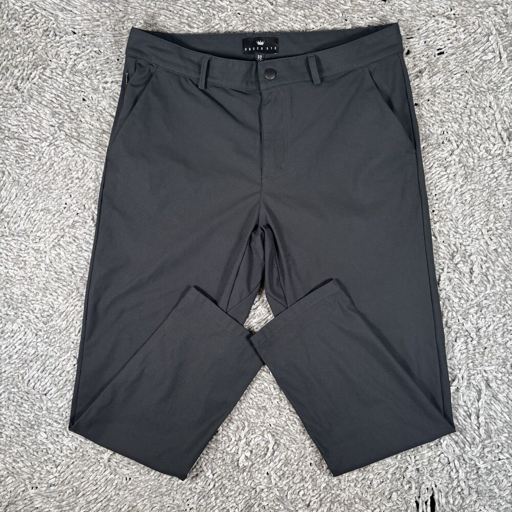 UNDER 510 Chino Pants Mens 33/26 Black Stretch Performance Golf Preppy Business